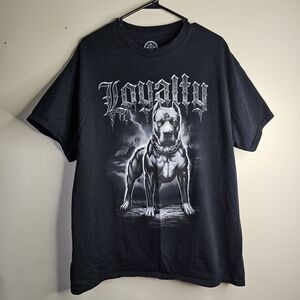 Loyalty Graphic Dog Tee — Black